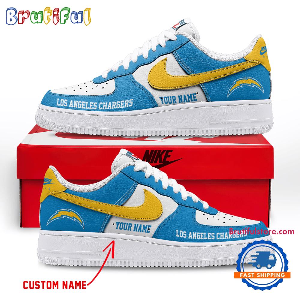 NFL Los Angeles Charger Limited Edition Personalized Air Force 1 Shoes Sneaker