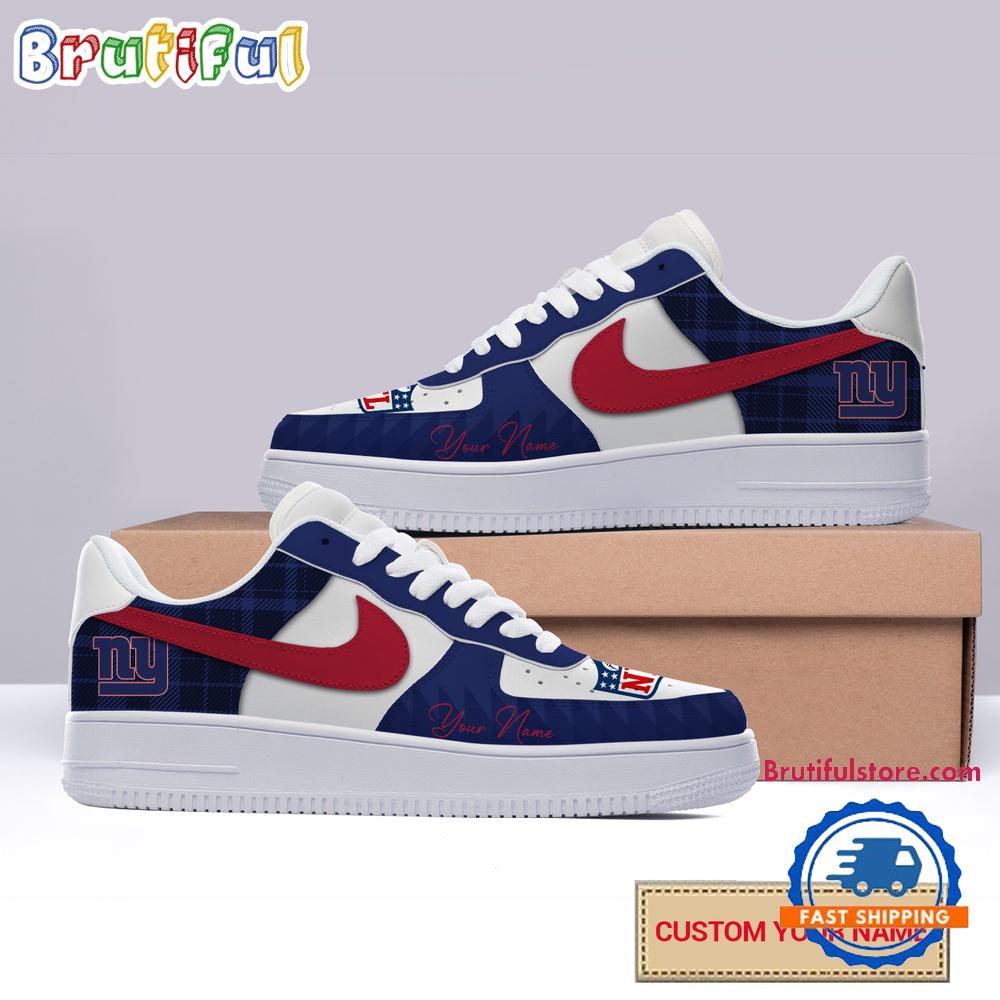 NFL New York Giants Christmas Logo Pattern Custom Air Force 1 Shoes Sneaker