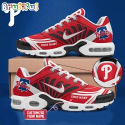Philadelphia Phillies Baseball Team Custom Air Max Plus Shoes Sneaker