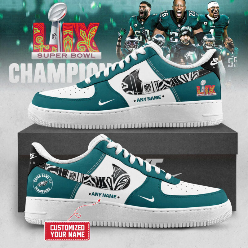 Limited Edition Philadelphia Eagles Super Bowl LIX Champions 2025 New AF1 SNEAKER