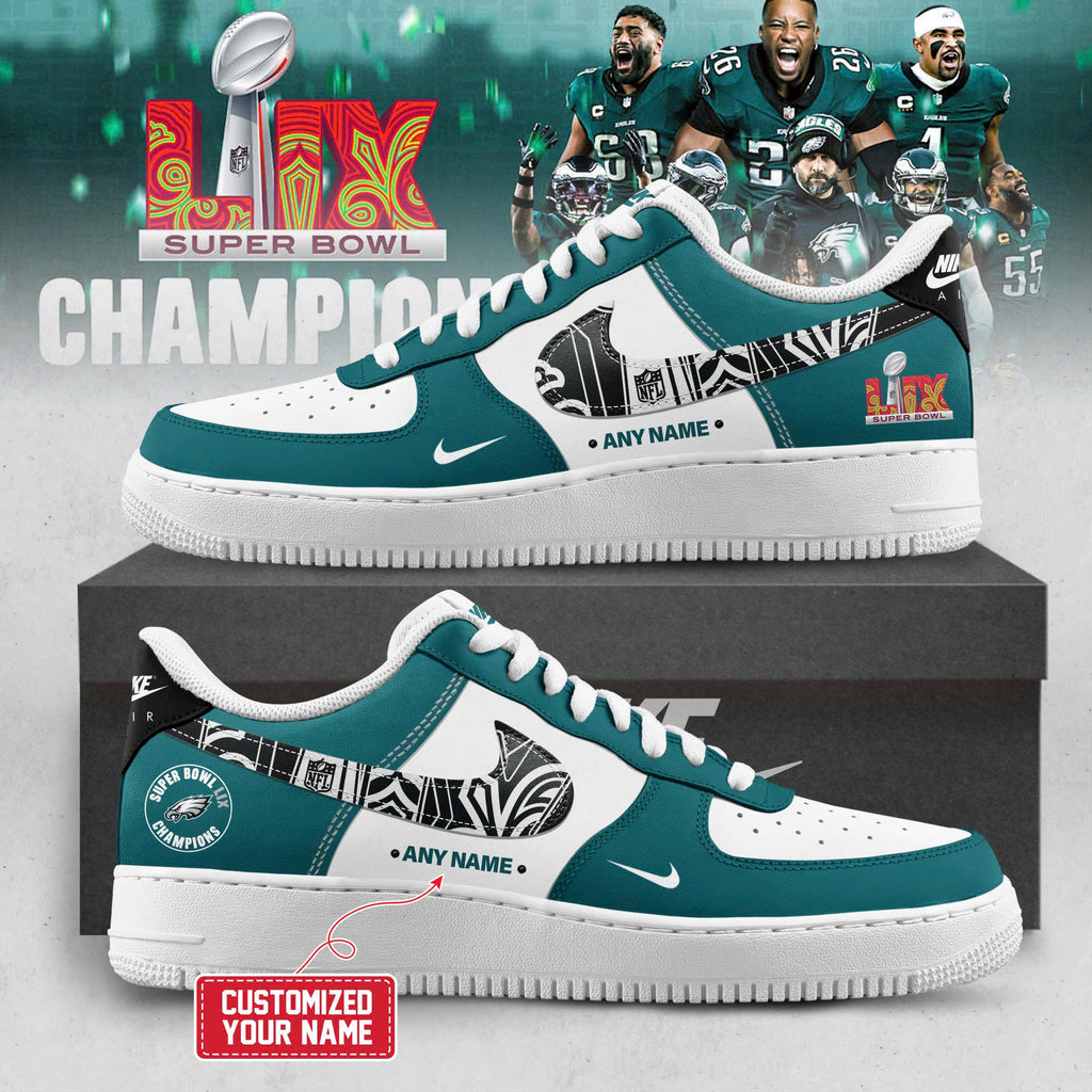 Limited Edition Philadelphia Eagles Super Bowl LIX Champions 2025 New AF1 SNEAKER