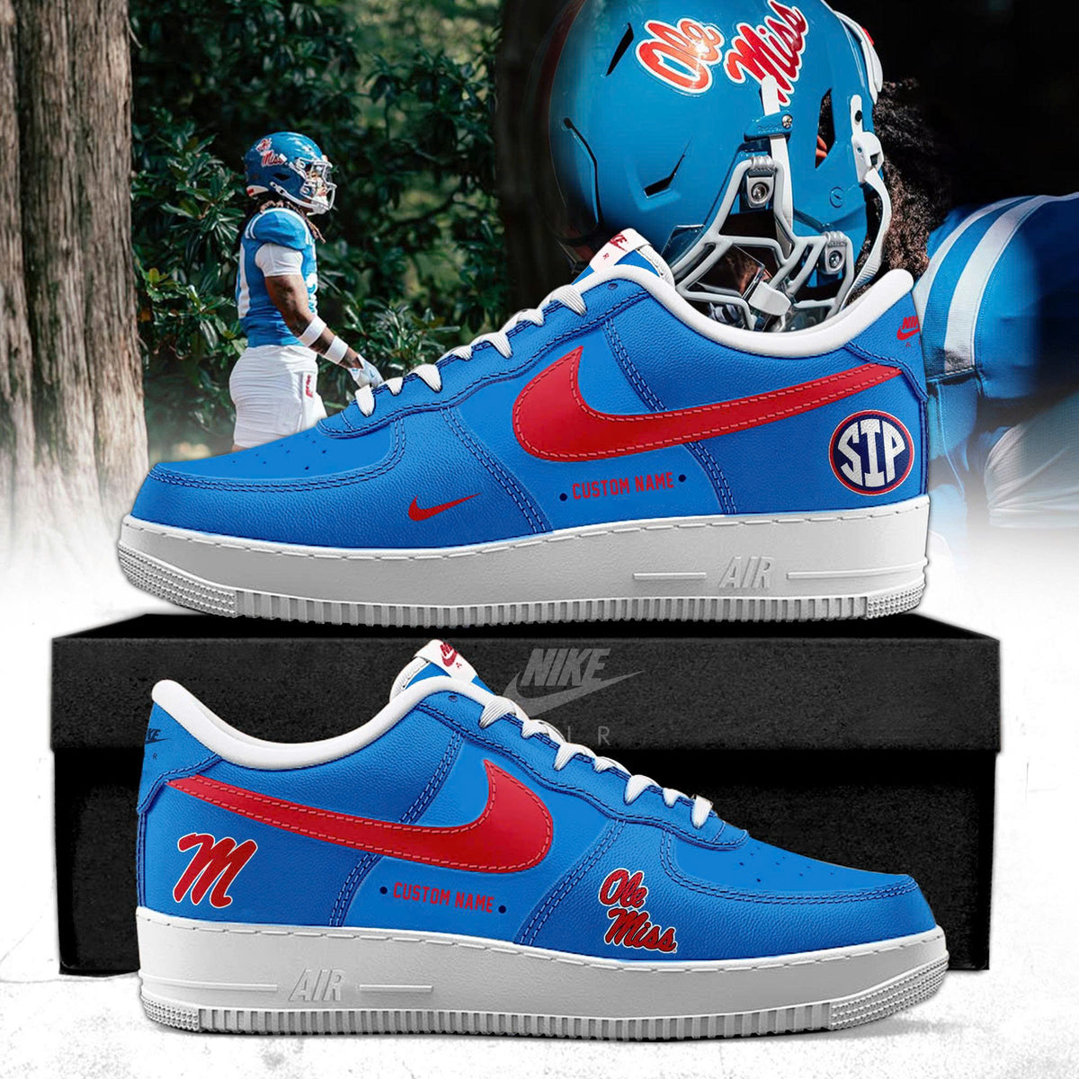 _ Ole Miss Rebels Special Edition AF1 Sneakers